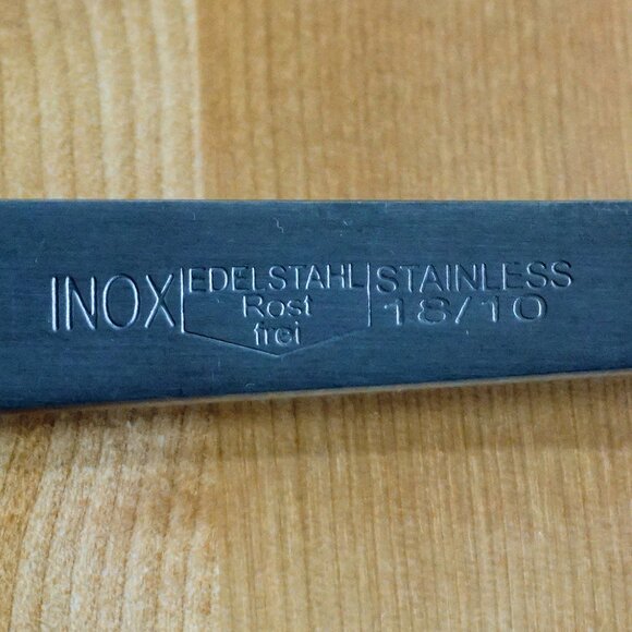 Edelstahl inox rostfrei heavy duty serving fork